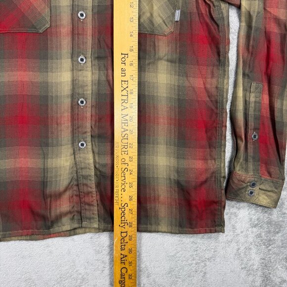 SIMMS Fishing Hunting Plaid Flannel Shirt Mens M Soft Lumberjack Lightweight - Picture 6 of 7